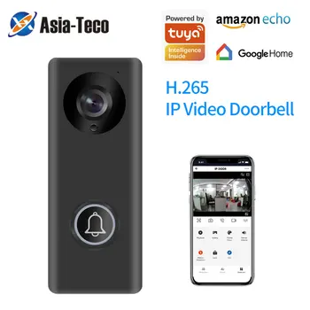 Tuya Smart 1080P Zvonček Fotoaparát, WiFi Bezdrôtové IP Video Zvonček Telefón, Intercom HD IP Kamera pre Home Security s Alexa Echo