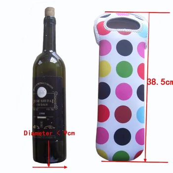 4 mm neoprén môže Chladnejšie taška Udržať teplotu červené víno outdoor Indoor camping skladovanie 