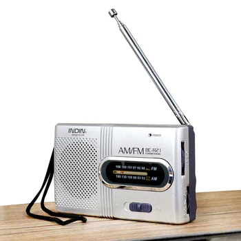 Prenosné Vreckové Rádio, AM FM Tranzistorové Rádio Batérie Prevádzkované Rádio S Hlasný Reproduktor, Slúchadlá Veľký Príjem A Stereo