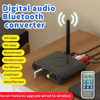 Multi-funkčné Digitálne Audio Bluetooth-kompatibilné Converter Prijímač 5.0 Upgrade Audio Zosilňovač S Diaľkovým ovládaním Duálny Výstup