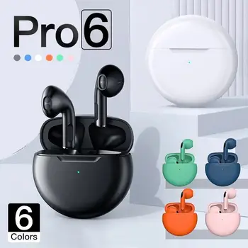Air Pro 6 TWS Bezdrôtové Slúchadlá s Mikrofónom Fone Bluetooth Slúchadlá Šport Beh Headset pre Apple iPhone Xiao Pro6 Slúchadlá