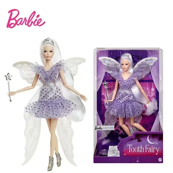 2022 Barbie Podpis Tooth Fairy s Prútik a Víla Krídla Bábika Kolekcie Hračka HBY16