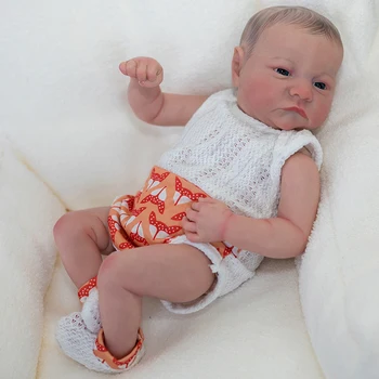 50 Novorodenca Bábika Levi Hore Reborn Baby Doll Realistický 3D Maľované Pokožky s Viditeľným Žily Collecitle Umenie Bábika