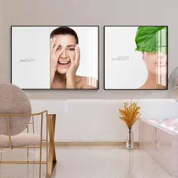 Moderné Obrázok Módnych Žena Wall Art Plátno na Maľovanie Tlače, Plagát, Obraz Pre Lekárska kozmetika SPA Salon Starostlivosti o Pleť Domova