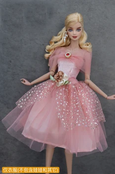 Ružové šaty / baletné šaty čipky večerné šaty / ručné 30 cm bábika oblečenie, oblečenie Pre 1/6 Xinyi FR ST Barbie Bábika / dievčatá, hračky