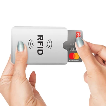 10Pcs/Veľa Anti Theft Banka Kreditnej Karty Chránič NFC RFID Blokovanie Karty Peňaženky Kryt Hliníkové Fólie, ID vizitku Prípade