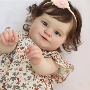 50 cm Maľované Maddie Bebe znovu sa narodiť Dievča, Ručné Vysokej Kvality S Viditeľné Žily Realisticky Reborn Bábiky Pre Deti Darček k Narodeninám