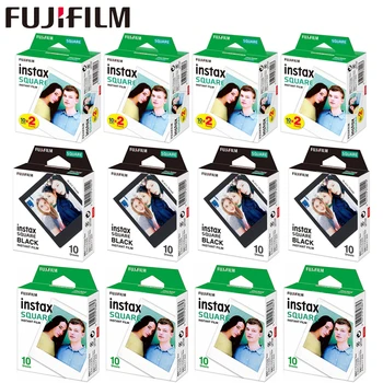 10-100 Listy Fujifilm Instax Mini Square Film Biela/Čierny Okraj Foto Papier Pre Instax Fotoaparát SQ10 SQ6 SQ20 Zdieľať SP-3 Tlačiareň