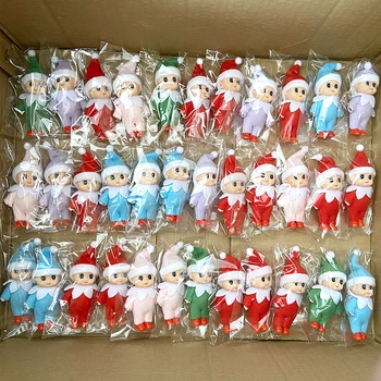Doprava zadarmo 50pcs/veľa Vianočné Dieťa Elf Bábiky Elf Hračky, Dekorácie, Detský Mini Baby Elfovia Bábiku na vianočný darček