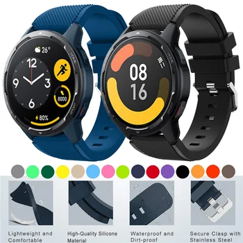 Pre Xiao MI Pozerať S1 Aktívne Globálna Verzia Smart Hodinky Remienok Silikónový Náramok Náramok 22 mm Watchband Pre MI Watch Color 2