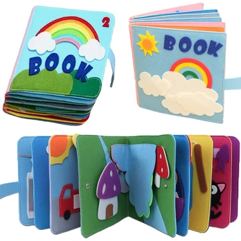 Montessori Dieťa Handričkou Kniha Busy Board Základné Životné Zručnosti Výučba Vzdelávania Vzdelávanie Hračky Deti Tréning Kognitívnych Drop Shipping