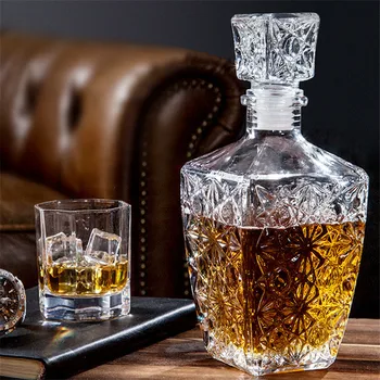 Kreatívne Transparentné Sklo Whisky Alkohol Víno, Nápoje Decanter Crystal Fľaša Vína Karafa Vína, Fľašu Whisky Decanter Darček