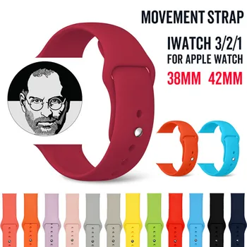 38Color jedinou Prackou Silikónové Watchband Pre Apple i-Watch7 41/45mm, 38/40/42/44 mm Náramok Strap1/2/3/4 Športové Smartwatch Band