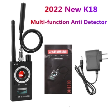 K18 Multi-funkcia Anti Detektor GSM Kamera Audio Chybu Vyhľadávanie Signálu GPS Objektív RF Locator Tracker Zistiť Finder Rádio Skener