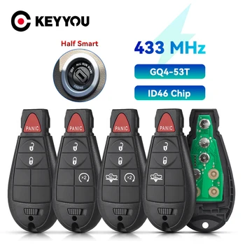 KEYYOU 433MHz GQ4-53T Pol Smart Remote Auto Kľúč Pre Dodge RAM 1500 2500 3500 4500 2013 - 2018 3 4 5 Tlačidlá