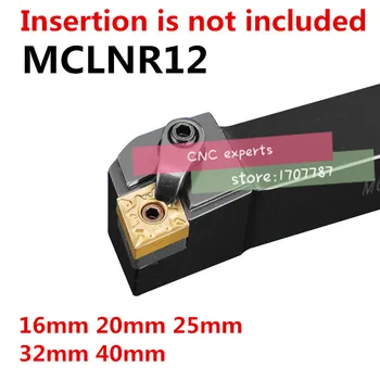1PCS MCLNR1616H12 MCLNR2020K12 MCLNR2525M12 MCLNR3232P12 MCLNR2525M16 MCLNR3232P16/19 MCLNL CNC Sústruhu Držiaka nástroja