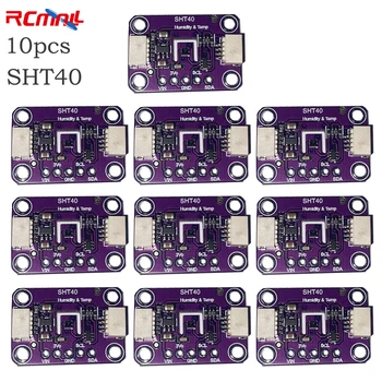 RCmall 10PCS SHT40 SHT41 Teplota a Vlhkosť, Senzor Modul QWIIC Port S možnosťou isp programovania Konverzný Kábel 4P