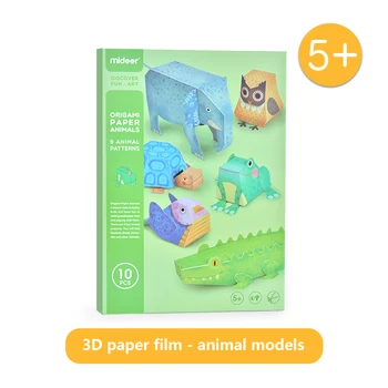 Mideer Deti Origami Deti Raného Vzdelávania Ručné Zvieratá 3Dorigami Papier Umenie a Remeslá Hračka Viac Ako 5 Rokov