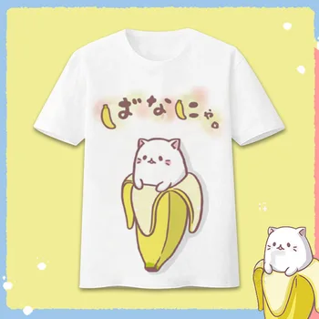 Nové T-shirt Bananya T Shirt Japonskom Anime Muži Ženy Topy Tees