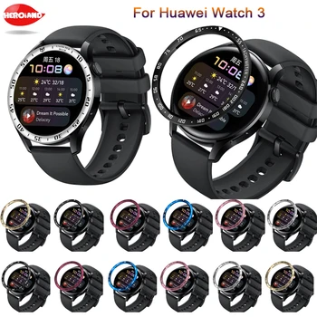 Rám Krúžok Styling Kryt Z Nerezovej Ocele Pre Huawei Sledujte 3 Ochrana Kovov Prípadoch Pre Huawei Watch3 Rýchlosť Lepidlo AntiScratch