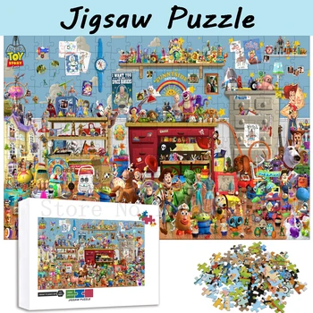 1000 Kusov Disney Filmov Toy Story Skladačka Puzzle Anime Zbierky Rodič-Dieťa Interaktívne Zhromaždiť Hry, Hračky Drevené Puzzle
