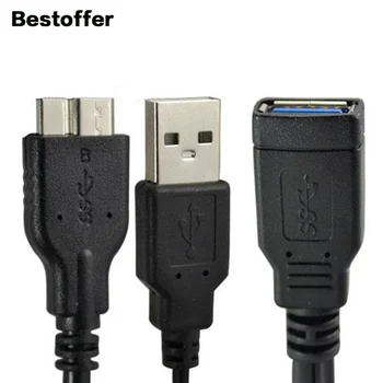 USB3.0 Micro USB 9Pin OTG Kábel S Externého Napájania Pre Samsung Note3 N9000