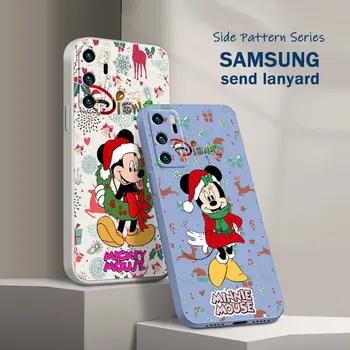 Disney Vianočné Mickey Mouse Telefón Prípade OPPO A72 A57 A54S A53S A52 A31 A16S A9 A5 A1K A12 AX7 F21 F9 A5 Kvapaliny Lano Mäkké