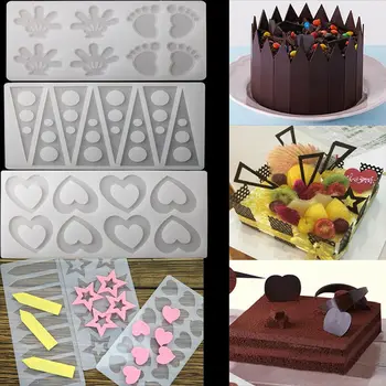 23 Tvary Diy Silikónové Čokoládový Fondant Candy Formy Cake Zdobenie Nástroje Domov Ručné Tortu Fondant Plesní
