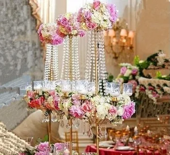 new horúce predávať 96 cm(H) svadobné crystal tabuľka vrchol krištáľový luster kvetina stand Banquet decorationpcs/veľa
