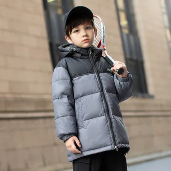 Deti Unisex Dole Coats Dospievajúci Chlapci v Zime Teplá Bunda pre Dievčatá 6-14 Rokov Kabát Snowsuit Deti Oblečenie
